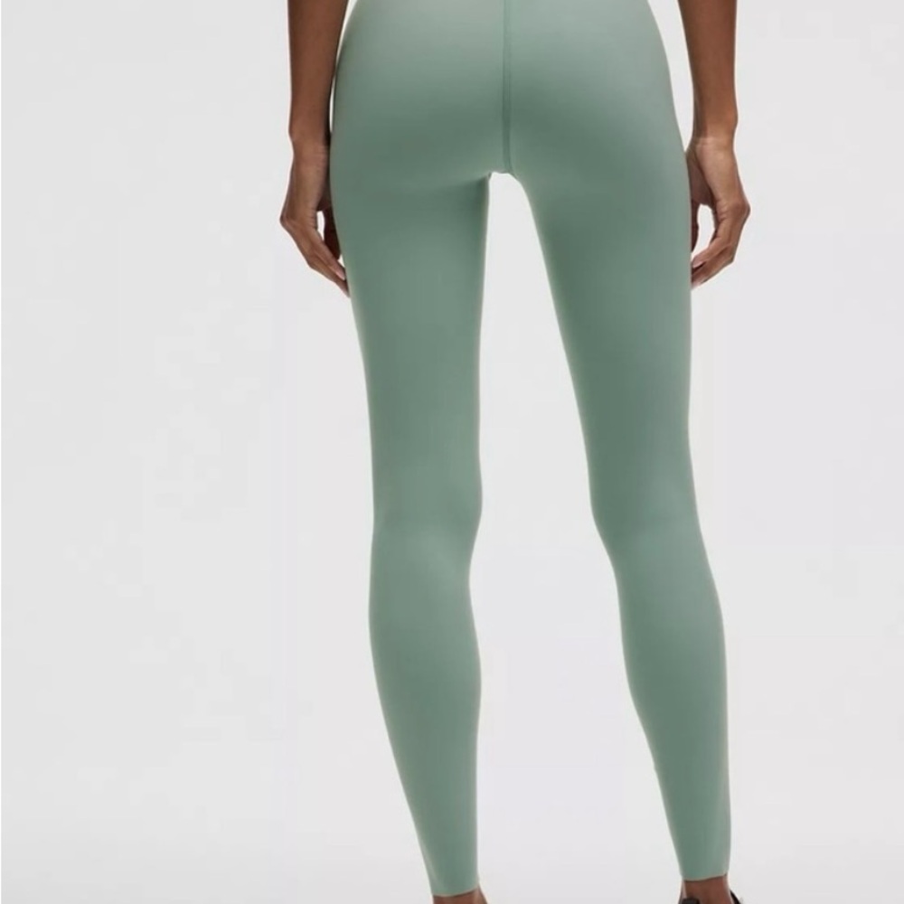Lululemon Athletica Glow Up Crater Blue High-Waisted Leggings Seamless Fit - Picture 2 of 5